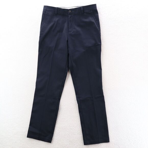 Dockers No Iron Easy Khaki Pants Men's 34X32 Straight Fit Stretch Navy Blue - Picture 1 of 14